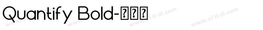 Quantify Bold字体转换